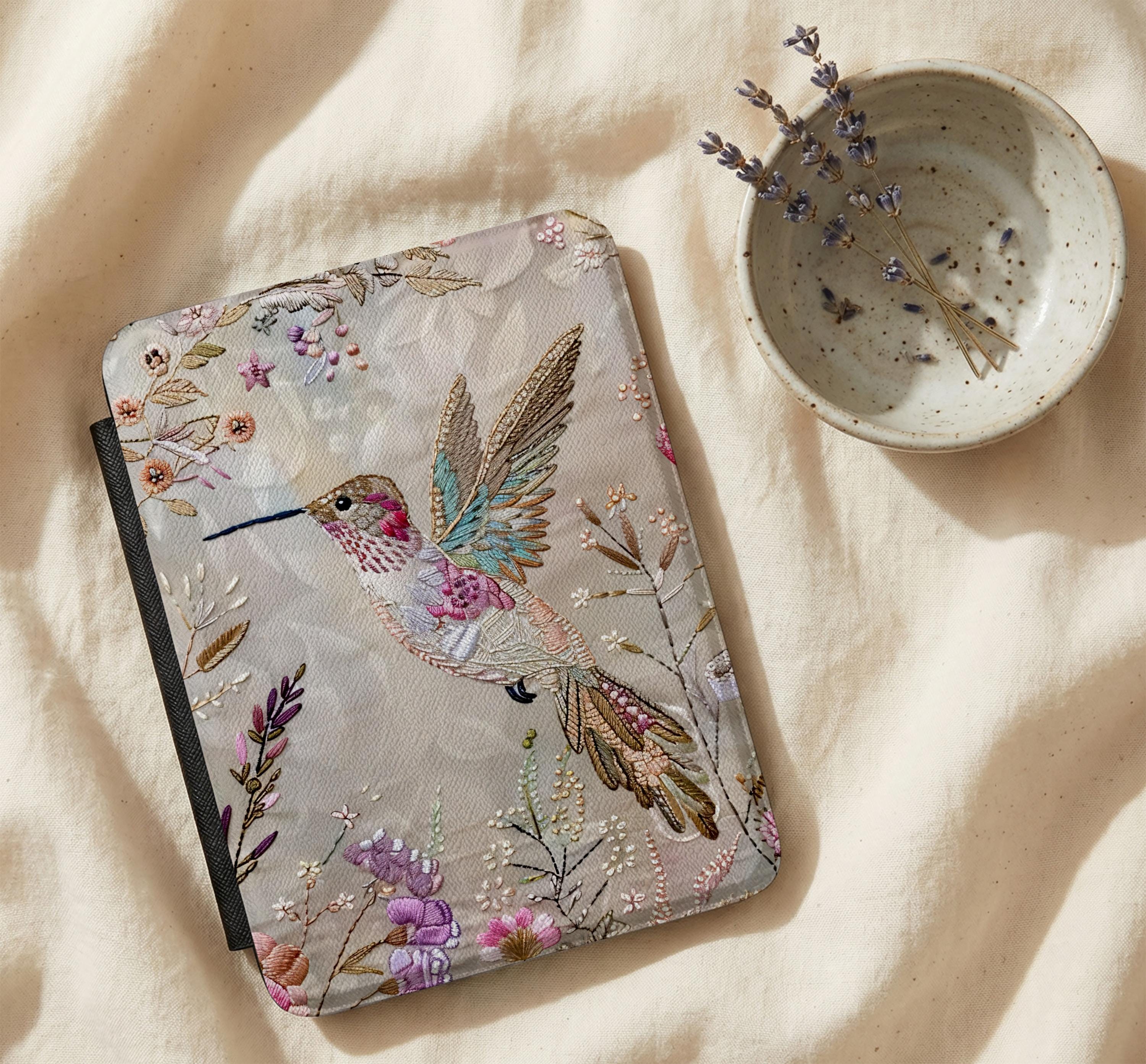 Hummingbird Garden Kindle Paperwhite Case 2025 12th Gen Minimalist Floral Aesthetic 2024 Cover Colorsoft Signature Edition E-Reader