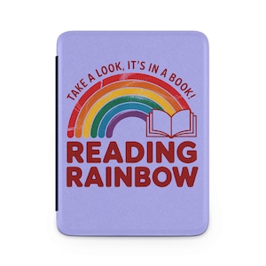 Reading Rainbow PBS FDT NPR Kindle Paperwhite Case 2025 12th Gen 1990s Minimalist Aesthetic 2024 Cover Colorsoft Signature Edition E-Reader
