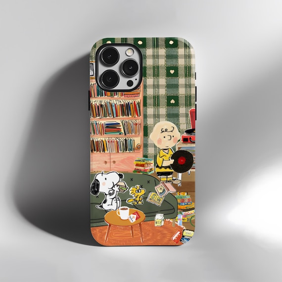 MagSafe Phone Case Snoopy Peanuts Charlie Brown for iPhone 17 16 15 14 13 Plus Mini Pro Max, Samsung Galaxy S26 Ultra Plus Woodstock
