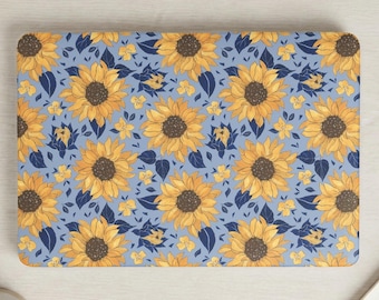 Sonnenblume MacBook Hülle für Air Pro 13 14 16 15.3 13.6, Boho Floral Hard Shell Laptop Hülle, Natur ästhetisches Geschenk