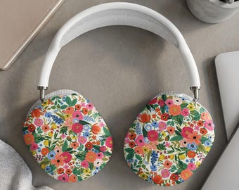 Apple AirPods Max Shell Cases - Vibrant Floral Bloom Design, Cottagecore Garden Headphone Cover, Whimsical Accessory Gift