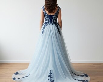 hunter green satin bridesmaid dresses Elegant Off the Shoulder quality material Blue Dress Casual Navy Size:Girl 5-6 Years Sleeveless floral wedding dress