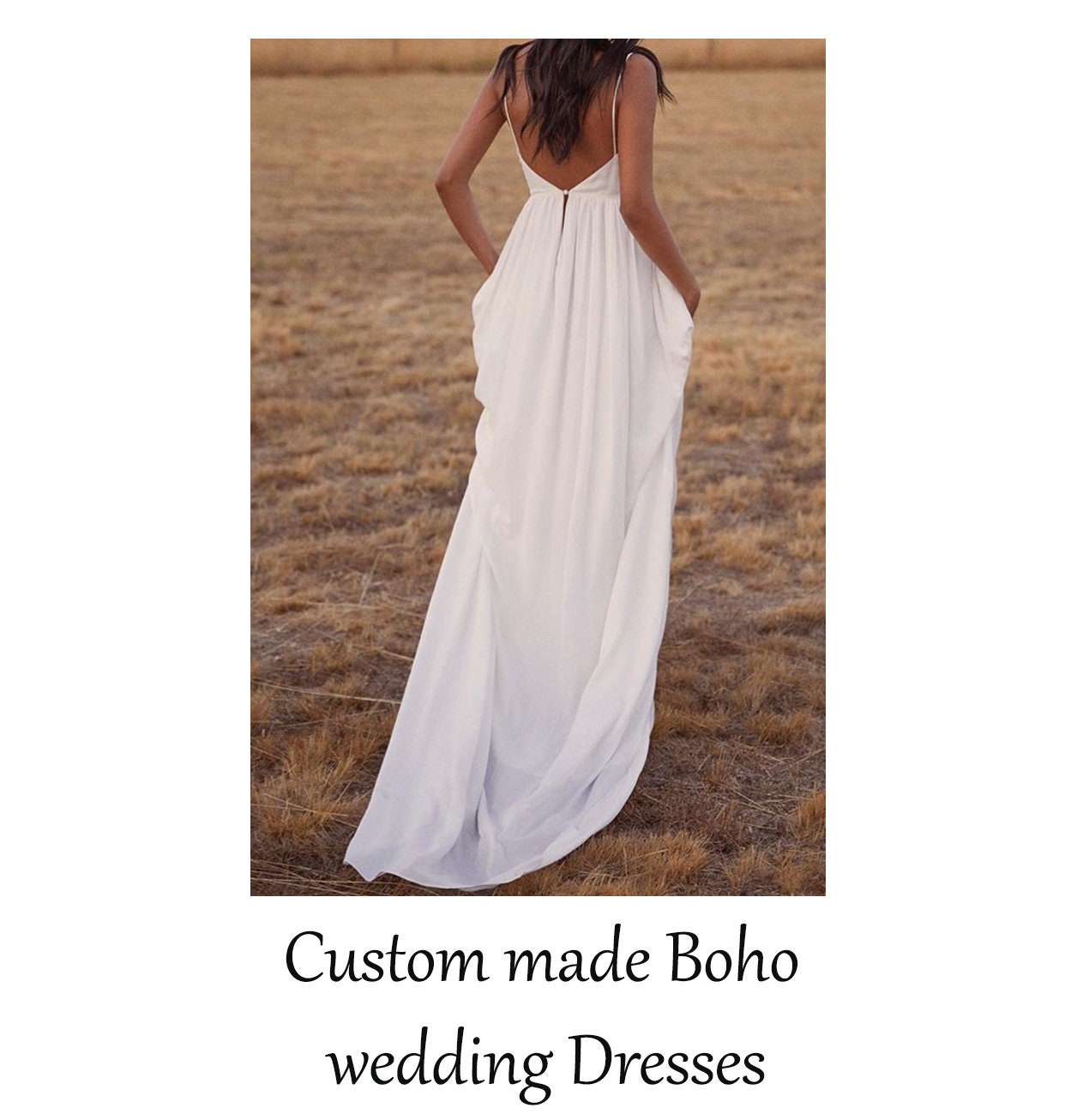 Vestido de novia boho - Etsy España Vestido de novia boho - Etsy España