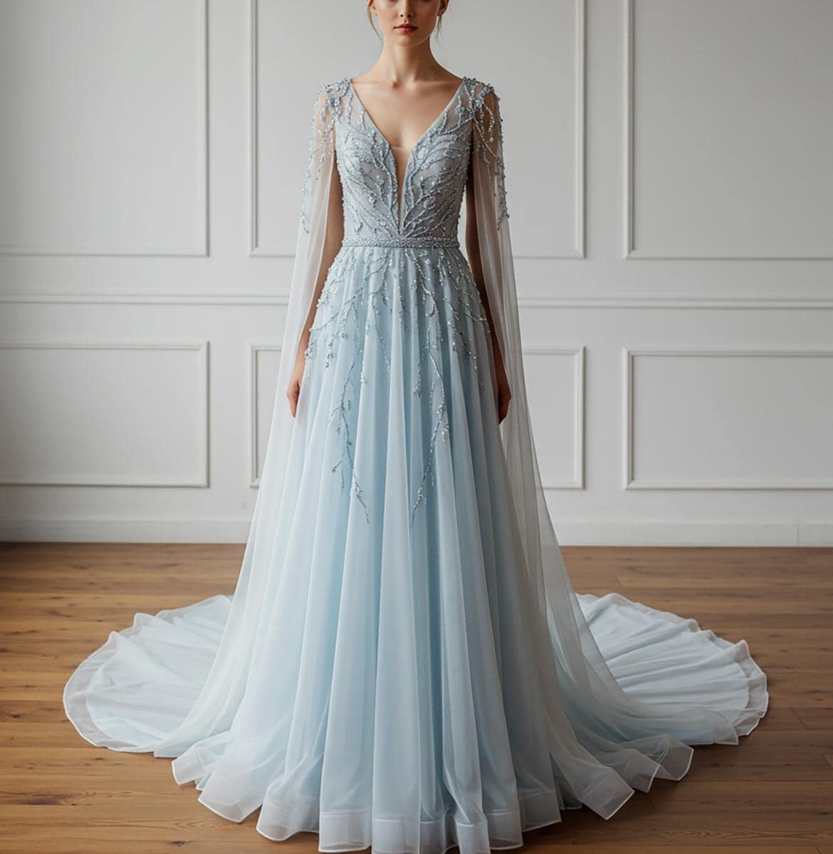 blue elven wedding dress Custom Elven Wedding Dress: Handmade Medieval Bridal Gown
