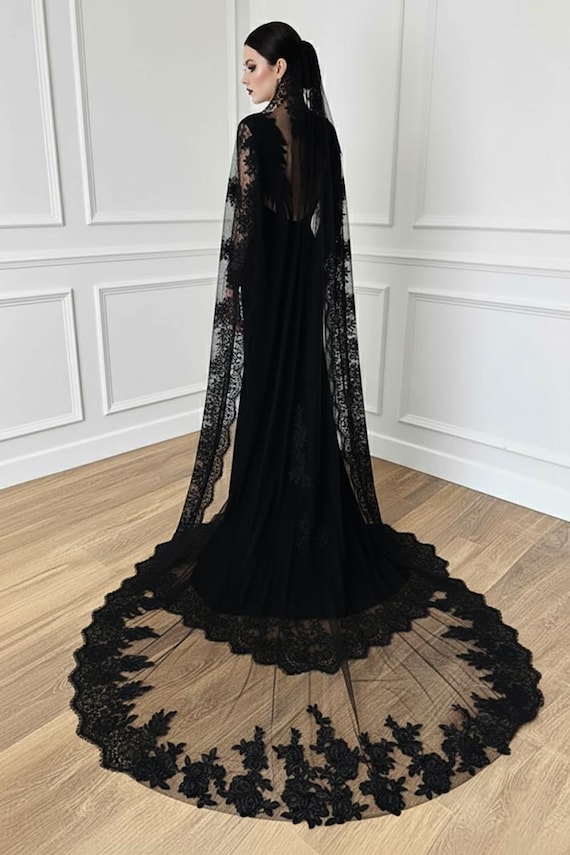 Buy Black Goth Wedding and Party Dresses Custom Made Mermaid Silhouette  Dress Online in India - Etsy