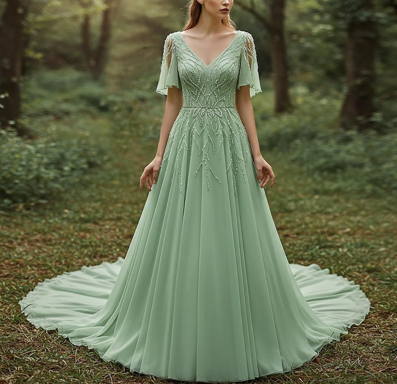 quinceanera dresses green Collection 26048 Meredith Long Sleeve Cut-Out Color:Yellow/Blue/Green whitelabeledsku