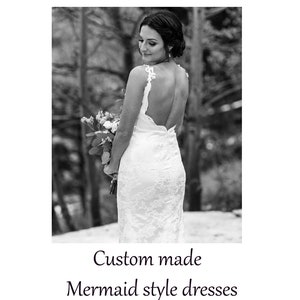 Custom made WEDDING DRESSES Mermaid silhouette Lace