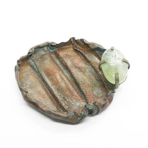 Brutalist copper brooch, contemporary brooch, contemporary jewelry, copper verdigris, brutalist jewellery