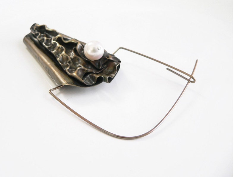 Contemporary brooch brass brooch Modernist brooch bronze Etsy