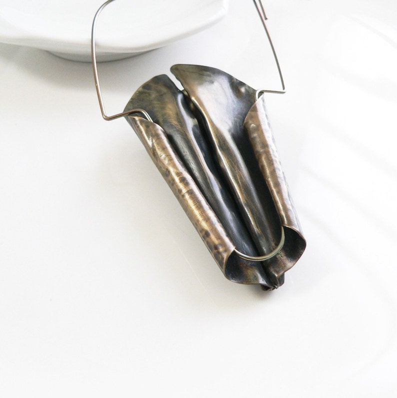 Contemporary brooch brass brooch Modernist brooch bronze Etsy