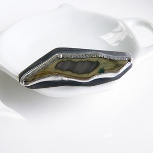 Sterling silver and natural stone ring, Jasper Silver ring, Jasper Cocktail Ring, Jasper silver  jewelry, imperial Jasper