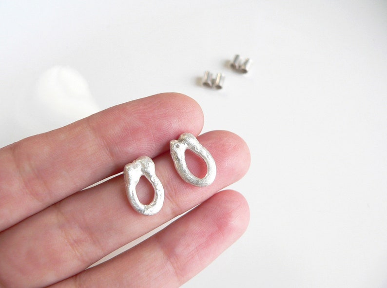 Jewelery set, sterling silver ring and earrings, unique jewelry set, Ring Size 6 image 3