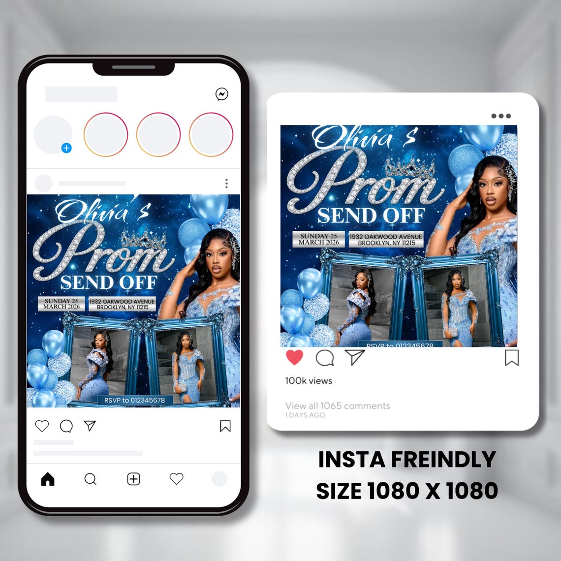 Instant Prom Design Prom Send off Flyer, DIY Prom Flyer, Prom Canva Template, Prom Send Off ...
