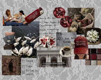 Benutzerdefinierte Inspirationstafel | Personalisiertes ästhetisches Moodboard