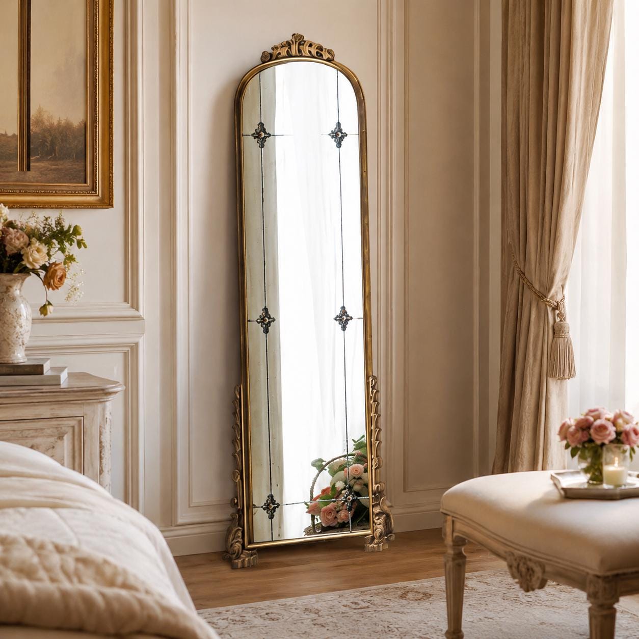 Antique French Gold Mirror - Etsy