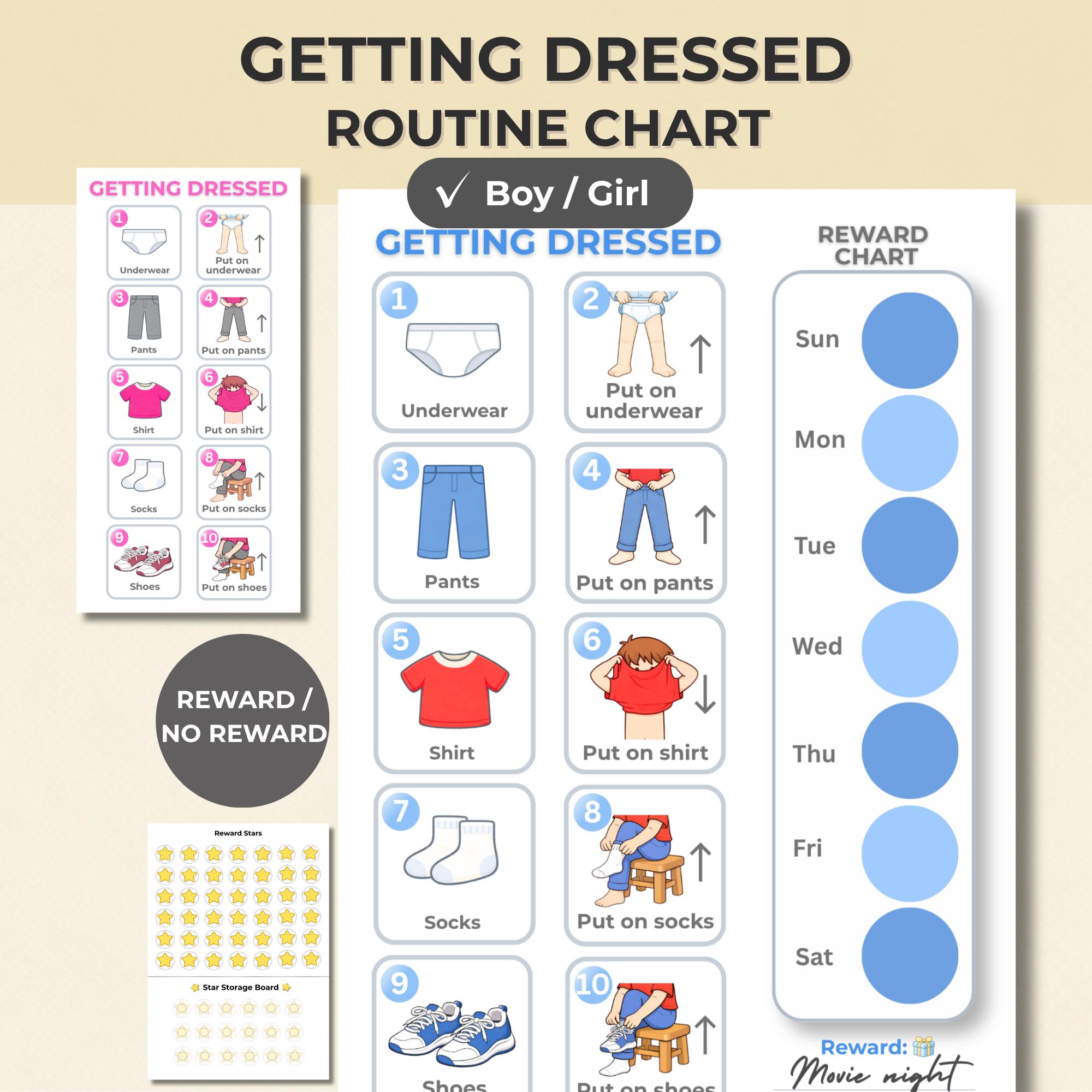 Calendrier Visuel pour Enfants, Tableau de Routine Quotidienne avec 70 Cartes, Outil d'Apprentissage Comportemental pour Autisme, Bleu, 1 x Calendrier