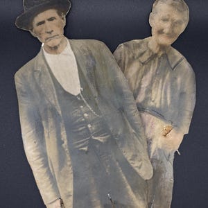 Recortes de retratos de parejas antiguas / Imágenes efímeras vintage de cuerpo entero (descarga digital)