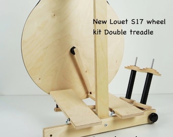 Louet S17  Double or single Treadle spinning wheel unfinished kit  contact before buying back in stock :saorisantacrz