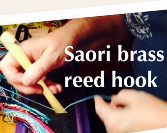 Brass reed threading hook / sley hook in stock : Saorisantacruz