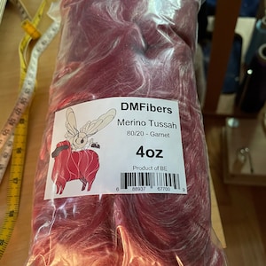 DMF luxury merino silk top spinning fiber  4oz   free shipping  : saorisantacruz