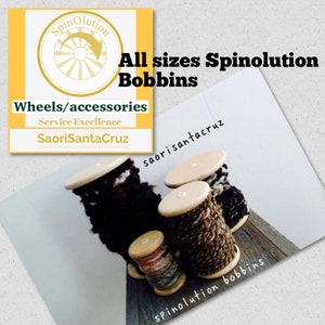 Spinolution wooden bobbins for All Spinolution wheels, listing for Bobbins only, not the flyer contact me before buying: Saorisantacruz
