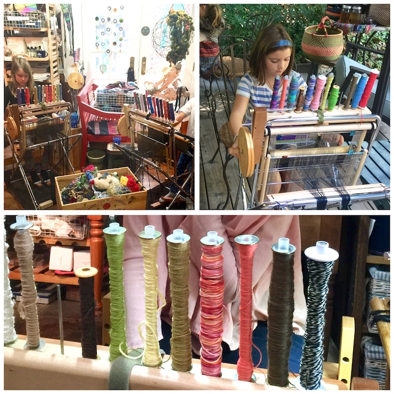 Weaving bobbin rack holds 12 wound bobbins park your saori Etsy