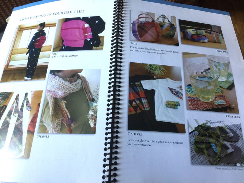 The Saori weaving book in English Self innovation through free weaving in stock :saorisantacruz image 5