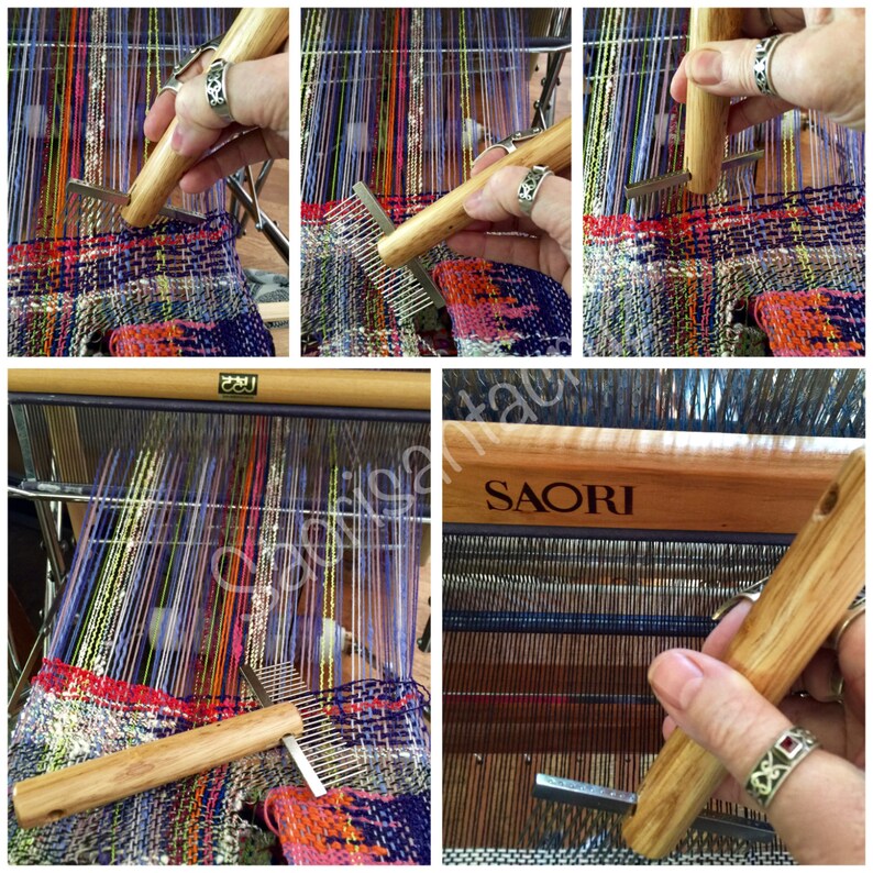 Weaving comb / tapestry beater with break resistant teeth Etsy