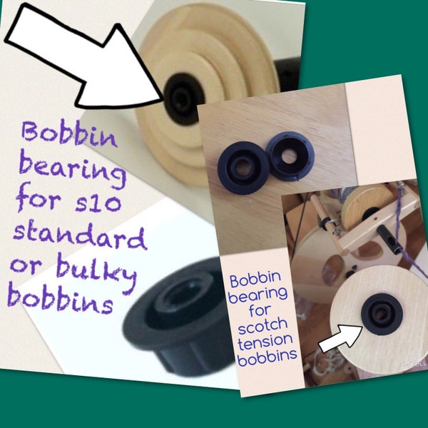 louet bobbin bearing for the S10  standard , bulky or scotch tension bobbins