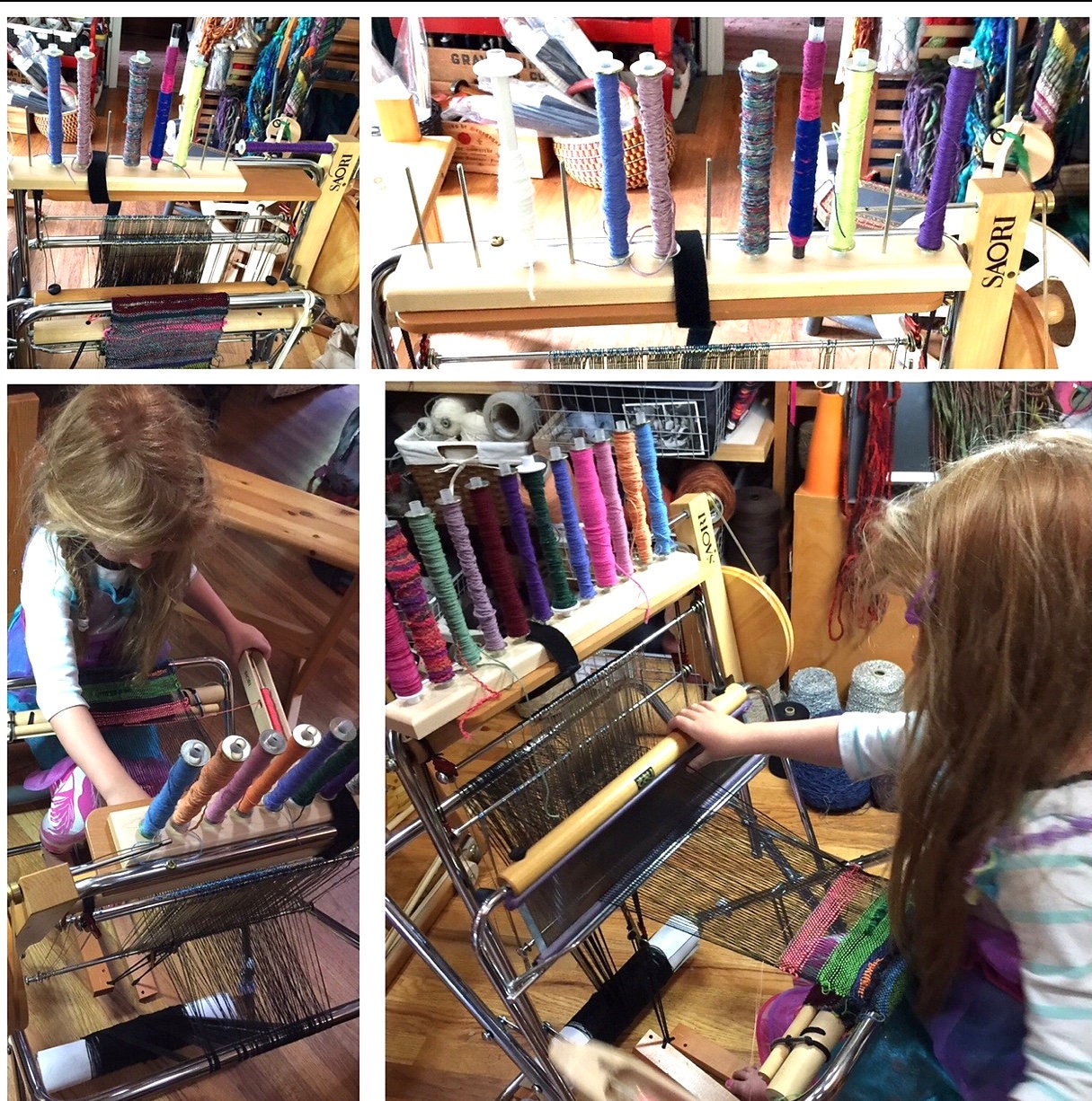 weaving bobbin rack holds 12 wound bobbins and park your Saori Etsy
