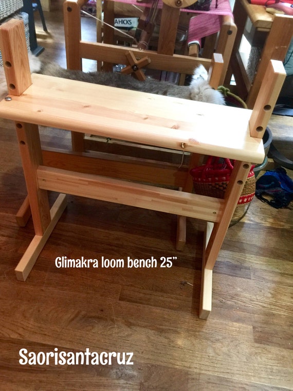 Glimakra Weaving Loom Bench Solid Wood 5 Height Adjustments Etsy