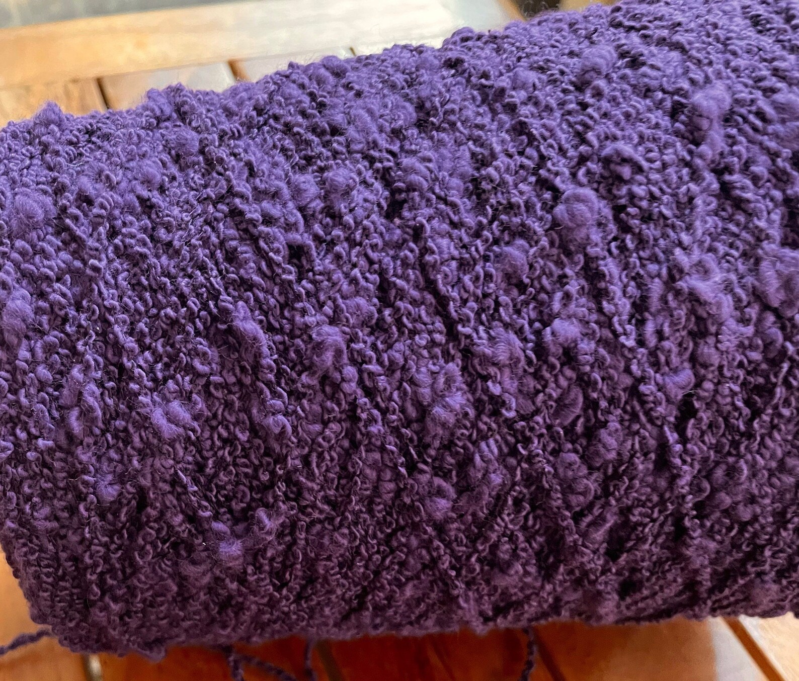 Bulky Cotton Blend Nubby Textured Yarn Purple Machine | Etsy