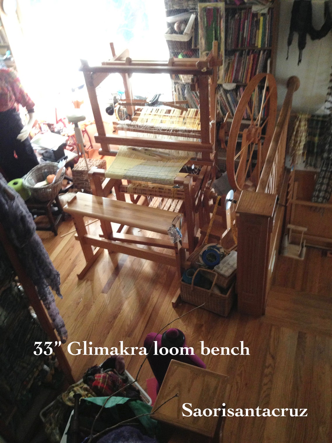Glimakra Weaving Loom Bench Solid Wood 5 Height Adjustments Etsy UK