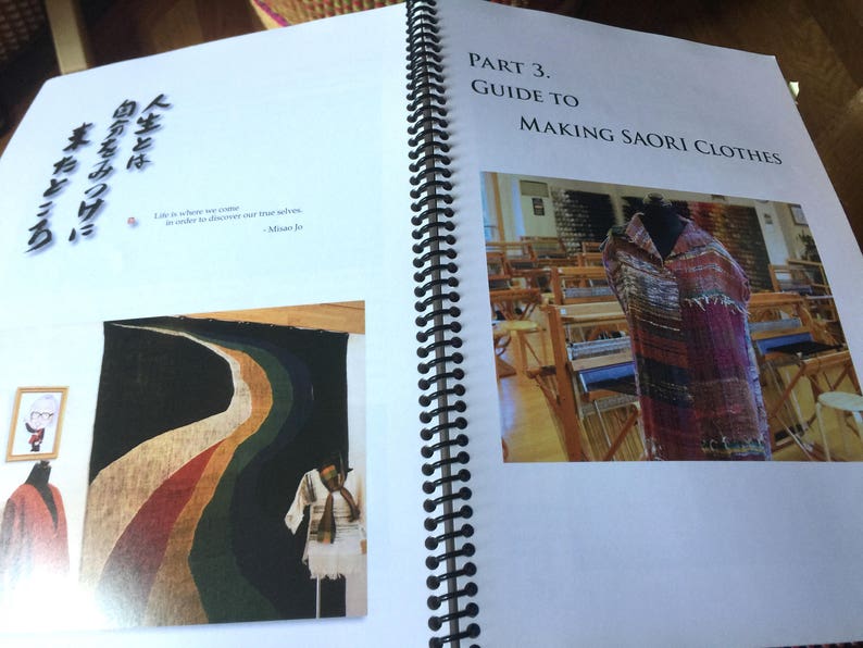 The Saori weaving book in English Self innovation through free weaving in stock :saorisantacruz image 3