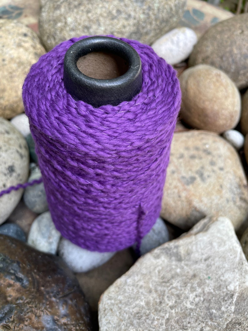 Thicker weight cotton incredibly soft textured yarn on cones \u201clilac or purple machine washable