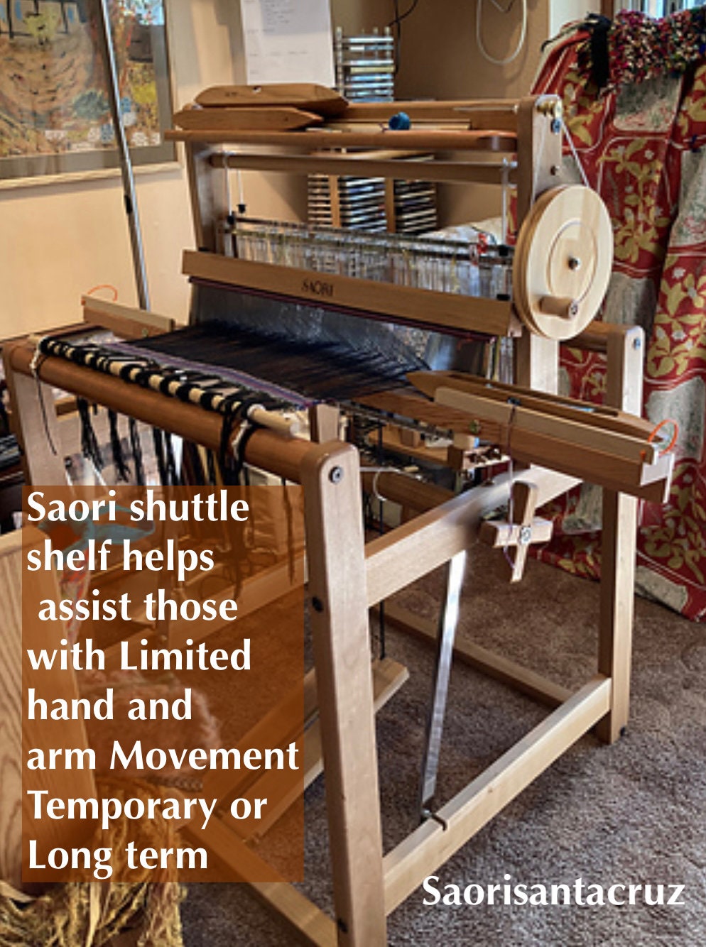 Saori Shuttle Shelf Guides ,catches Shuttles With Minimum Hand Movement ...