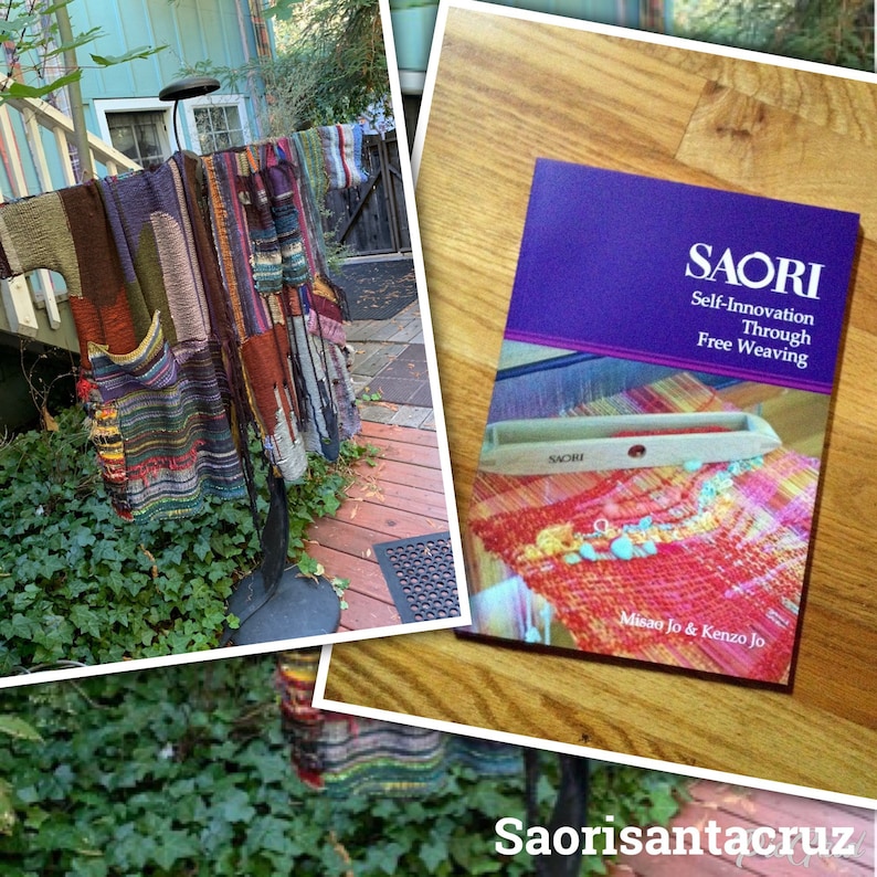 The Saori weaving book in English Self innovation through free weaving in stock :saorisantacruz image 1