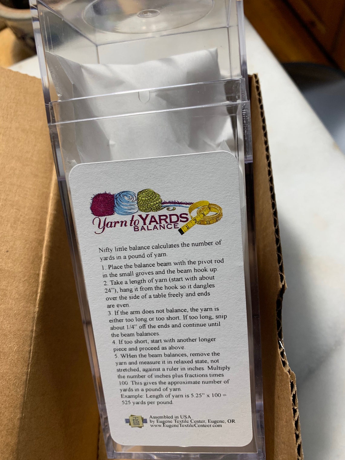 Yarn to Yard Balance Mcmoran Yarn Scale in Stock Can Ship Etsy