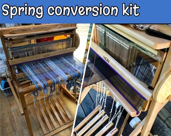 Turn a 2H Saori Loom to 4 harness 6 treadles  conversion spring assembly.loom not included, don’t buy till you contact me Saorisantacruz