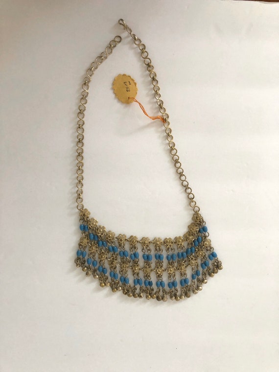 Vintage Choker Necklace Bellydance Tribal Made in… - image 5