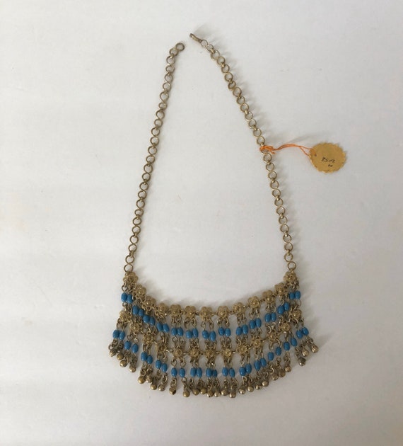 Vintage Choker Necklace Bellydance Tribal Made in… - image 4