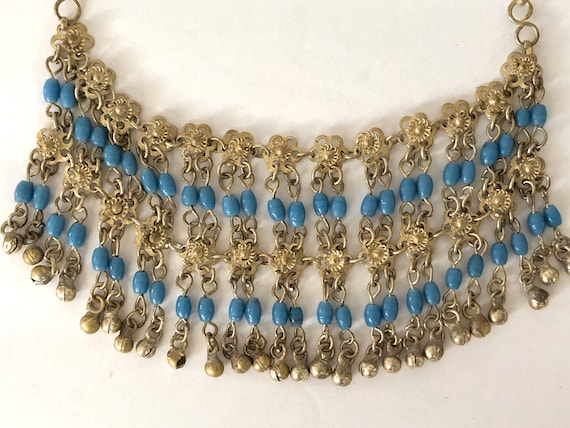 Vintage Choker Necklace Bellydance Tribal Made in… - image 3