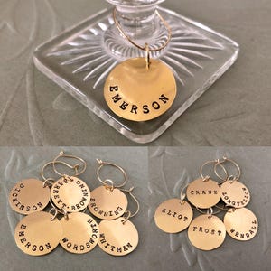 CUSTOM Wine Charms, Sold By The Charm, Make Your Own Set, Housewarming, 21st Birthday, Wedding Favors, Weekend Getaway, Reunions image 5