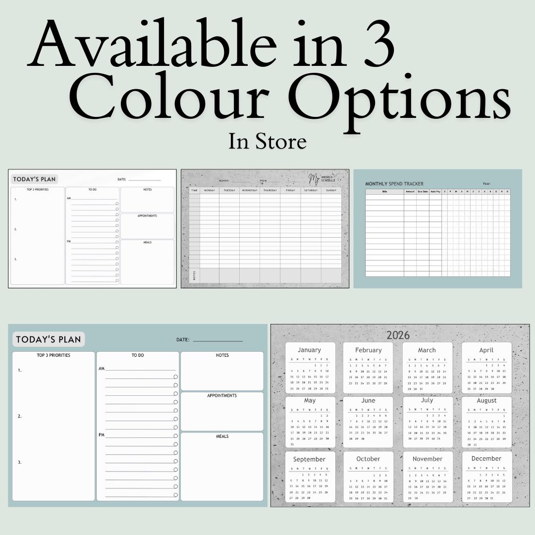 Mum’s Life Planner Bundle | Printable Family Organiser, Meal Planner ...