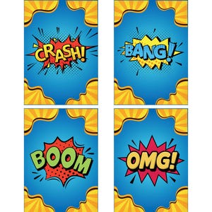 Comic Sound Effekte Poster Set | Kinderzimmer Dekor (A3 Digitaler Download)