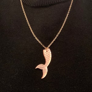 Mermaid Tail Necklace | Pink Mermaid Necklace