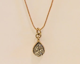 Druzy Pendant Necklace | Silver Pendant Necklace