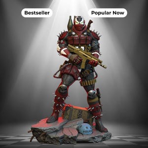 Spawn Commando Statue 3D Model Print STL
