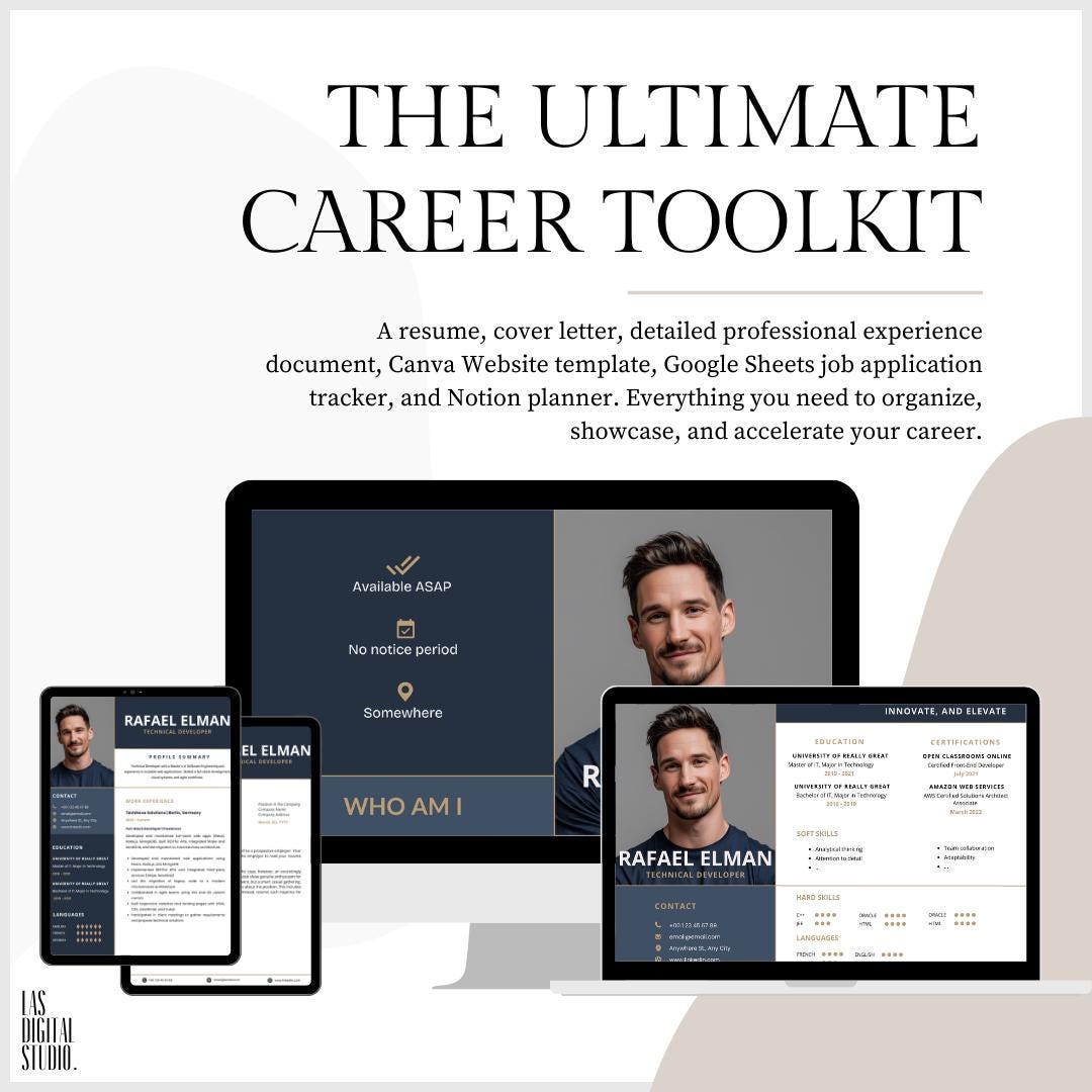 Creative Resume & Cover Letter Template | Canva Editable CV | Canva ...