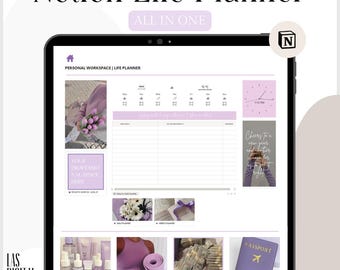 Planificador de vida Notion / Organizador digital todo en uno (derechos de reventa PLR)